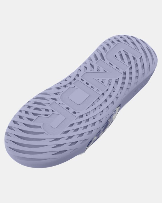 Women's UA Ignite Select Graphic Slides in Purple image number 4
